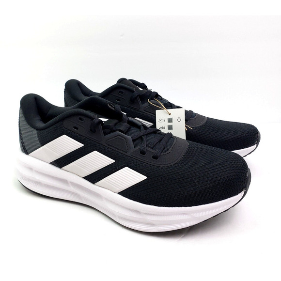 Adidas Galaxy 7 Womens Size 10 Black White Carbon Running Sneaker Shoes ID8765 - Picture 1 of 9